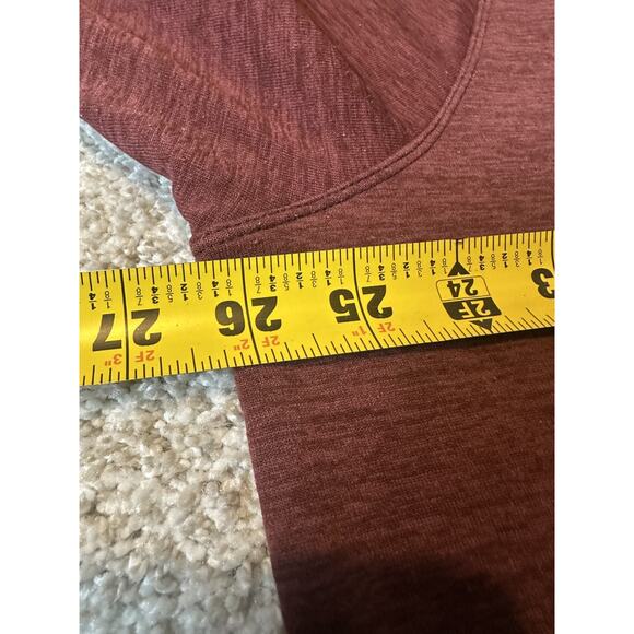 LL Bean Sweater Fleece Pullover Mens XL Red Slightly Fitted Snap Button - Picture 4 of 6